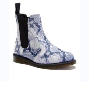 Dr. Martens Womens Flora Asciano Snake Print Chelsea Boot Sz 6